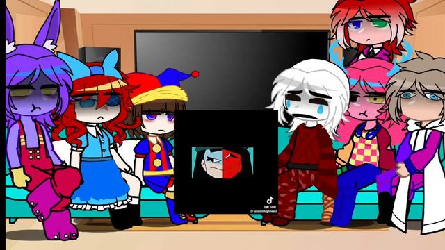 🇧🇷|The Amazing Digital Circus React to pomni as ena |🇺🇲|gacha|part 1/1|