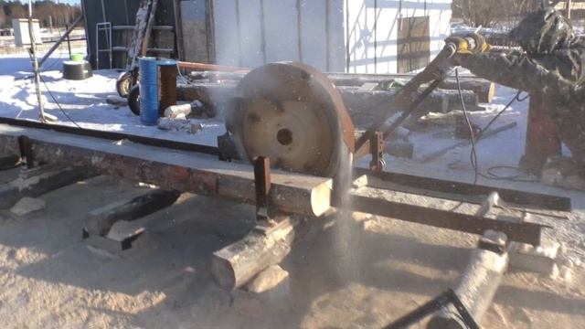 Дисковая пилорама Самодельная