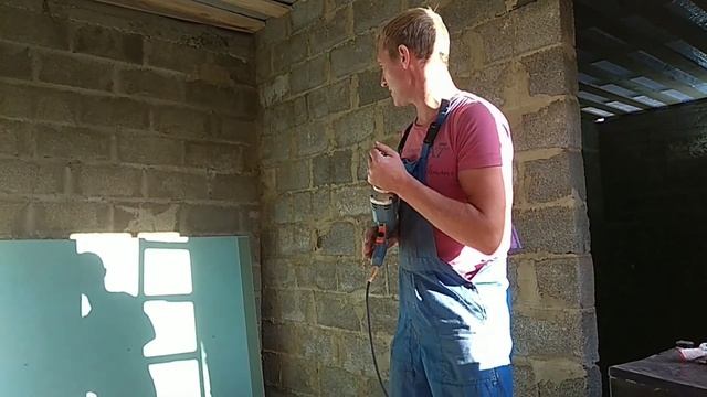 Черновой потолок.Стройка дома своими руками.Черновая отделка пристроя.