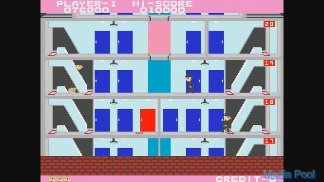 Elevator Action (Arcade) Playthrough Longplay Retro game