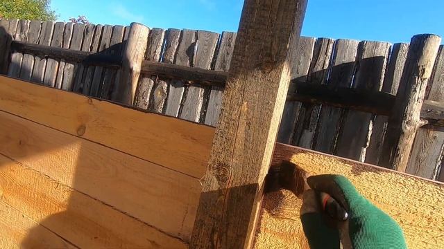 Беседка 3х4 Покраска беседки антисептиком палисандр