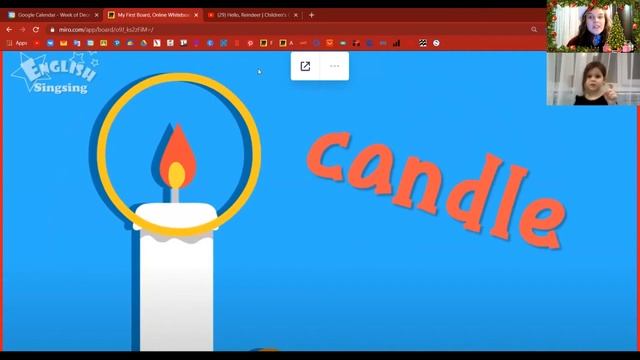 Новогодний урок Английского языка с Елизаветой