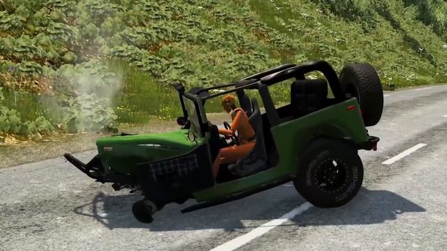 Тачки против Массивных Выбоин - BeamNG Drive
