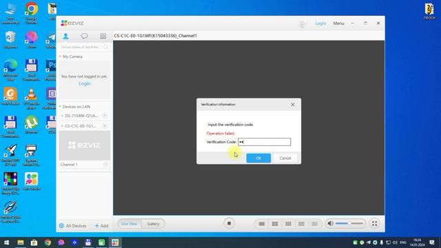 Установка видеонаблюдения камеры EZVIZ на компьютере или ноутбуке c OS Windows