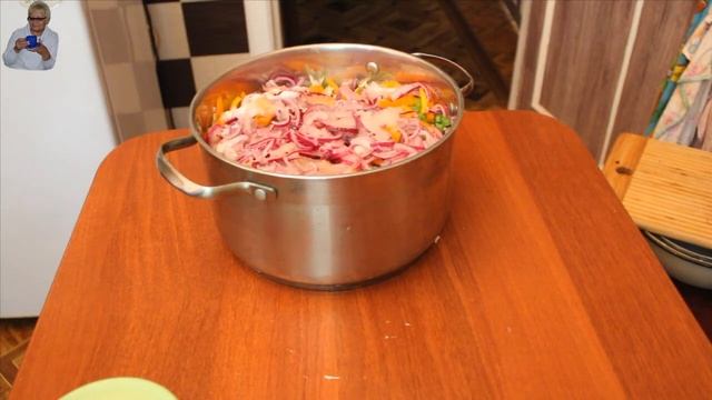 Маринованная капуста с болгарским перцем.Заготовка на зиму