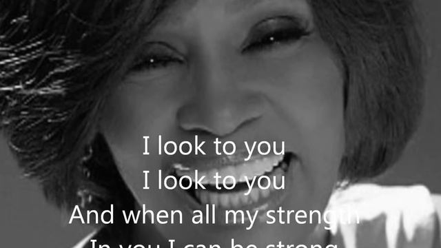 Whitney Houston I Look To You Lyrics.wmv
