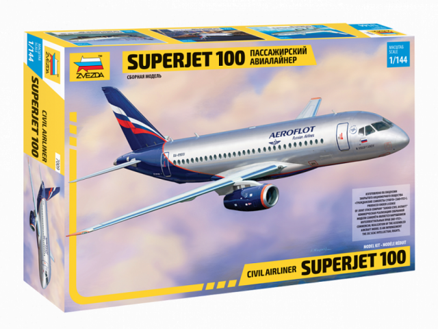 Сборка_SSJ-100 1/144 масштабе от компании звезда