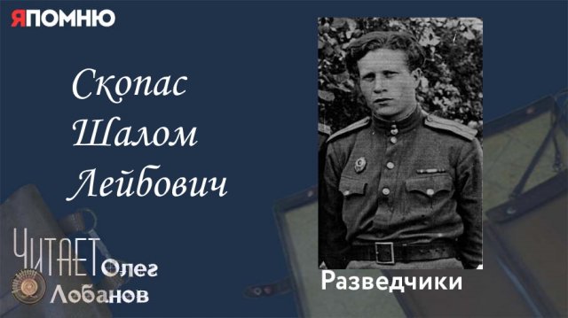 Скопас Шалом Лейбович. Проект Я помню Артема Драбкина. Разведчики.
