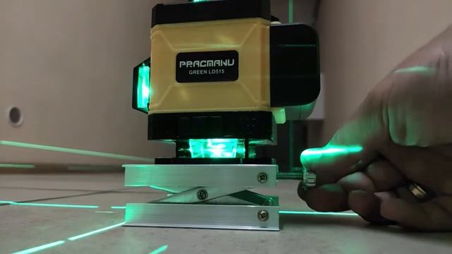 Лазерный уровень/нивелир PRACMANU TQY11, Зеленый луч