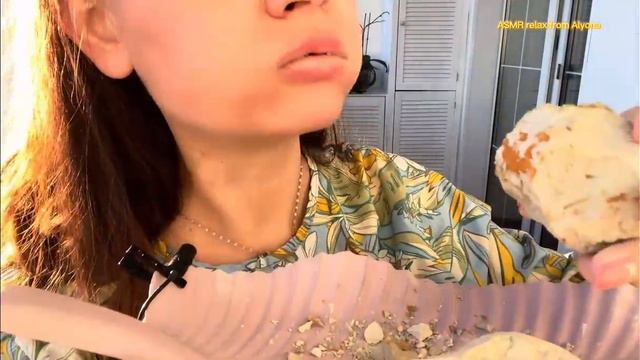 ASMR crunch clay&chalk_ глины Комета Хейли, Вуаль, Коричневая, мел Сухарик💥💦#asmr #eatingsounds