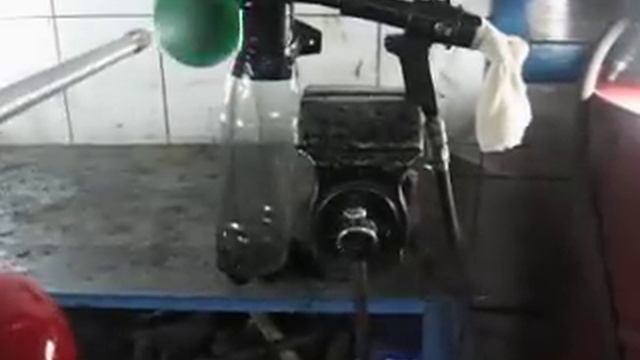 маслоуловитель в действии