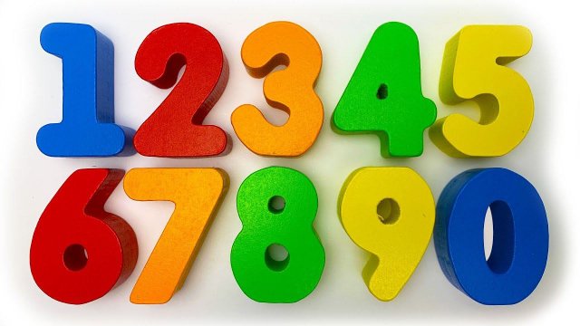 Учимся считать от 1 до 20 - ПЛАСТИЛИНОВЫЕ разноцветные ЦИФРЫ
