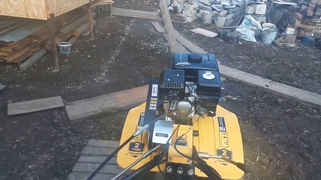 Первый запуск мотоблока Huter MK-7500M-10.