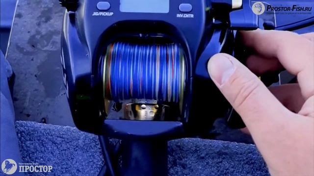 Рыбалка на Баренцевом море. Электрокатушка DAIWA TANACOM 750 в работе.