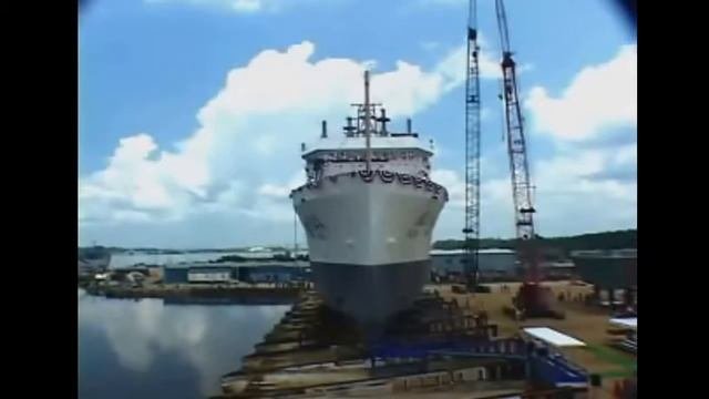 Как спускают на воду корабли??: подборка - Видео