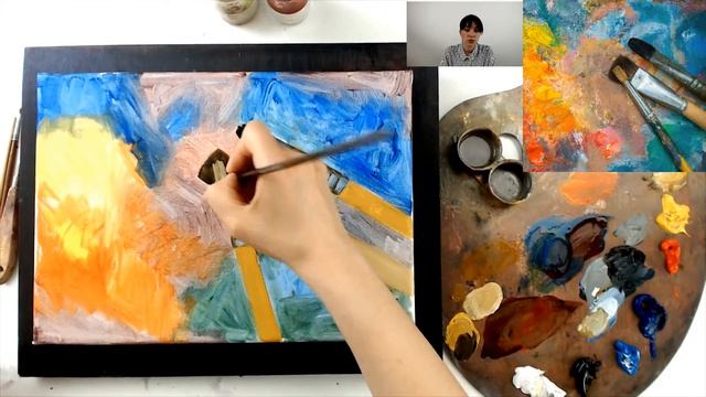 Мастер-класс по масляной живописи «Старая палитра» | Как нарисовать палитру поэтапно