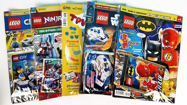 LEGO NINJAGO, БЭТМЕН, STAR WARS, ТРИ КОТА Журналы СЮРПРИЗЫ и ИГРУШКИ по мультикам! Surprise unboxing