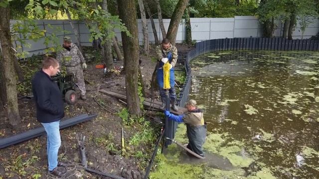 Монтаж шпунта ПВХ