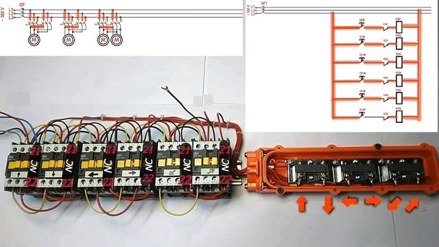 Электрическая схема Кран Балки .
electrical circuit crane beam .