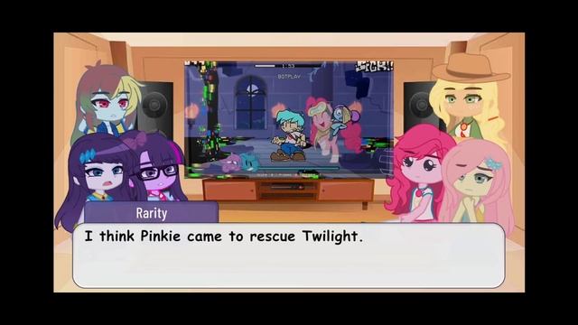 My Little Pony react to [ FNF × Pibby VS Twilight Sparkle ] || Gacha Club