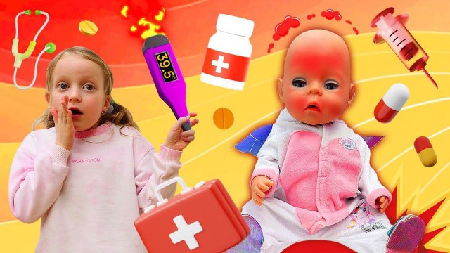 Пупсики Беби Бон – Хлоя заболела! Лечим Беби Борн