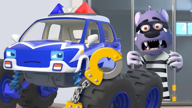 Монстр-полицейский🚔 преследует нарушителя | песенка про машинки | Песенка для детей | BabyBus