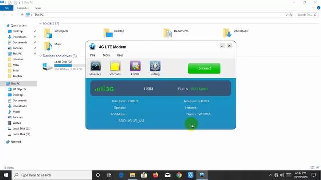 LTE 4G USB modem with wifi hotspot driver installation for LAPTOP PC
