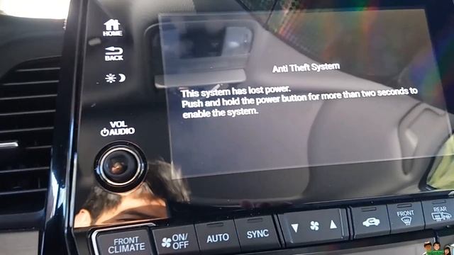 Honda Anti Theft System Lost Power How to Enable the System