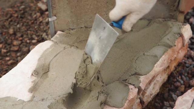 Применение  клея УС и затирки  ЗШ при работе с натуральным камнем.