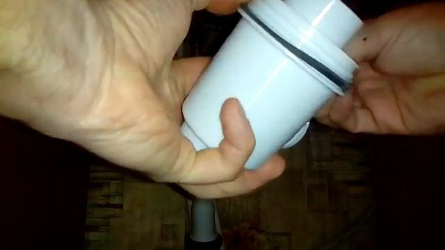 Замена сифона на кухне.