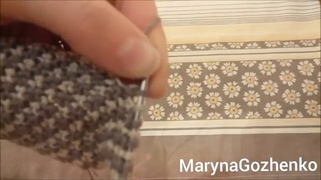 Узор спицами " Ленивый жаккард"