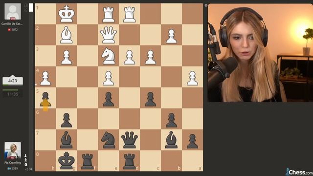 GM Pia Cramling Plays BRILLIANT Chess Game