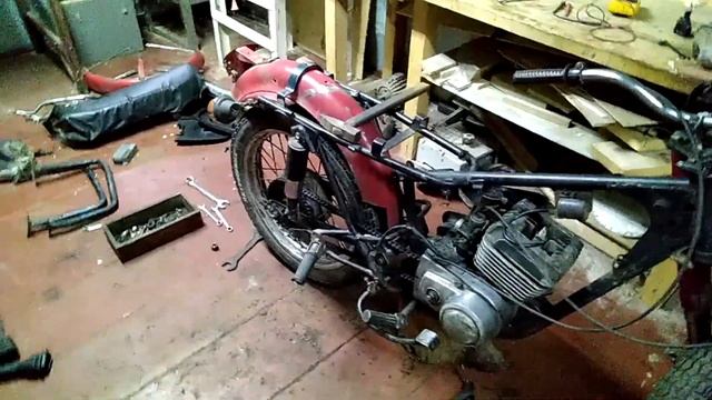 Сборка мотоцикла Минск с нуля ( 2 часть )