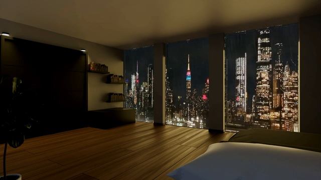 Белый Шум Для сна | Звуки Ливня и Cильного Дождя Для Pасслабляющего Cна | 12 Часов | 4K