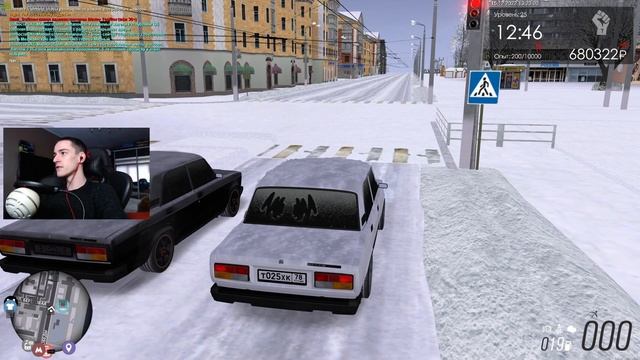 ПАРНЫЙ ДРИФТ НА ВАЗ 2107! ЗИМА в МТА ПРОВИНЦИИ! (MTA PROVINCE)