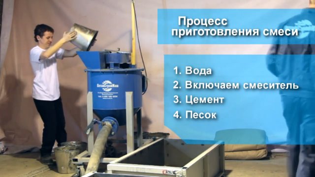 Работа мини-линии «АСМ-1МС» Компании «АлтайСтройМаш» 