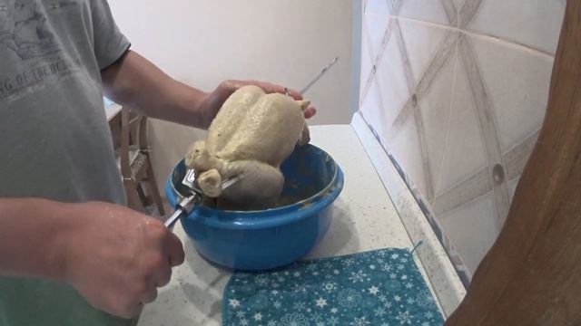 Курица гриль на вертеле в духовке