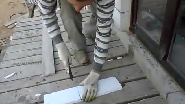 Как сделать откос из пенопласта снаружи .