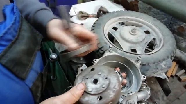 СНЯТИЕ МАГНЕТЫ ГЕНЕРАТОРА SUZUKI LETS 2