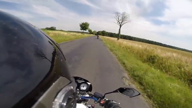 GoPro3+ Onboard Honda Hornet vs Honda CBR F4i vs Suzuki GSX-R 750