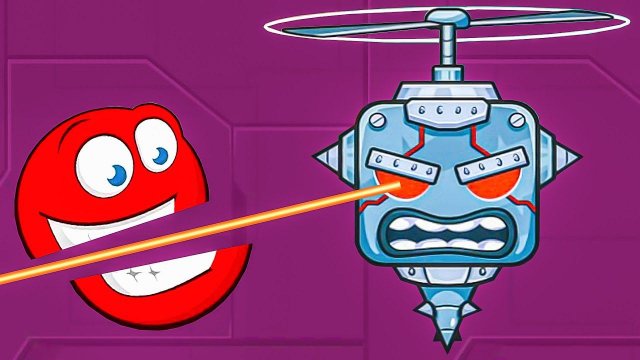Несносный КРАСНЫЙ ШАР 6. Серия 6. Босс вертолёт. Мультик ИГРА Red Ball 6 на Игрули TV