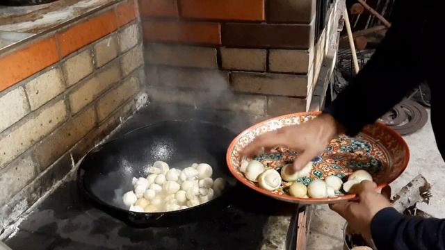 Хит Сезона. Грибы с Картошкой в Казане на Костре.