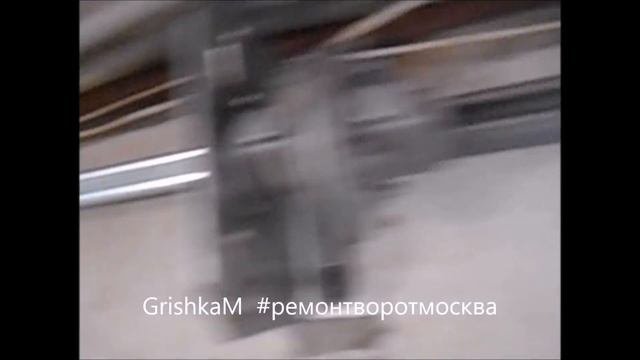 Секционные ворота гаража.  Меняем пружины своими руками.Ремонт ворот.