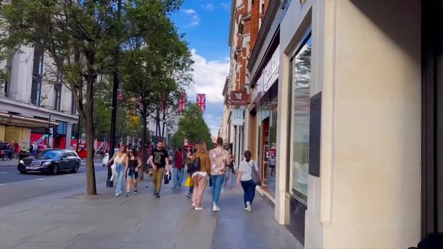 4K London Oxford Street Window Shopping in Central London, England! #oxfordstreet #shopping #London