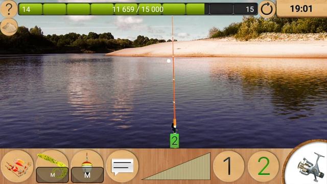 Реальная рыбалка , быстрый фарм опыта и денег на спиннинг локация 'Река Мокша'