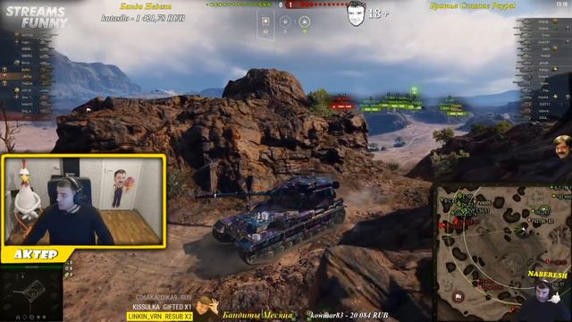 АКТЕР В WoT #390 | НУЖНЫ ТОЛЬКО ПРОБИТИЯ НА БАБАХЕ!