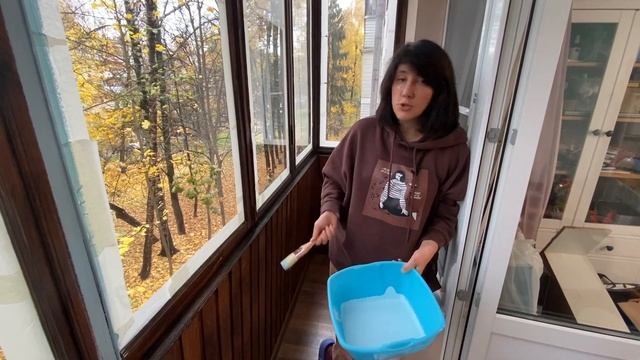 Покрасили старый балкон / Чисто Даша #8