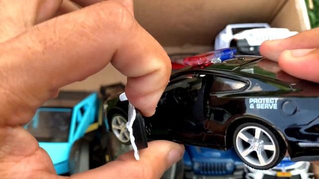 Box Full of Model Cars /Ferrari Car, Rolls-Royce Car, Tesla Car, Jeep Car, Lamborghini Vision GT