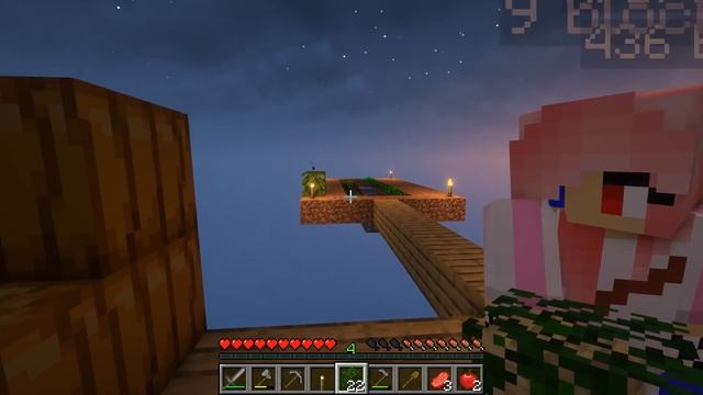 ?КРИПЕР! ВЫЖИВАНИЕ ВЧЕТВЕРОМ НА ОДНОМ БЛОКЕ В МАЙНКРАФТ! ШЕДИ ЛЕСКА И НУБИК НА 1 БЛОКЕ MINECRAFT