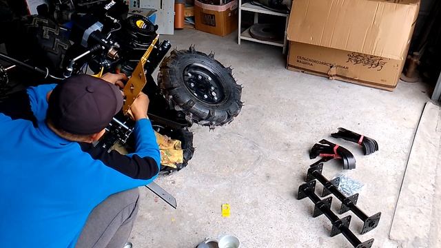 Сборка и обкатка мотоблока ХУТЕР 7500 7,5 л.с.